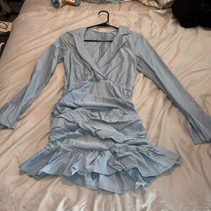 Fashion Nova Small Light Blue Mini Dress